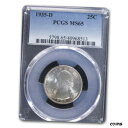 1935-D ワシントン クォーター MS-65 PCGS1935-D Washington Quarter MS-65 PCGS(3)