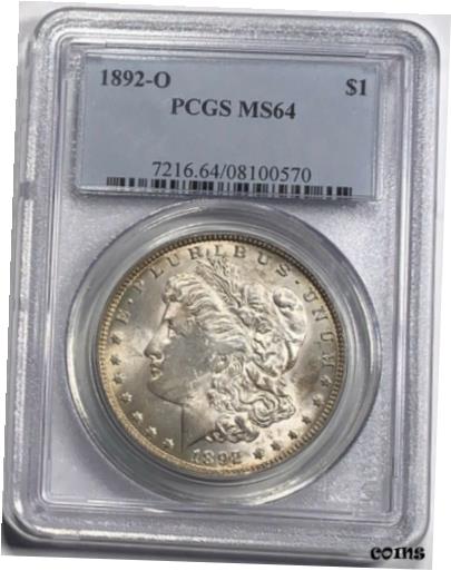 BU 1892-O Morgan Silver Dollar PCGS MS64 Tough UNCIRCULATED Date FREE S/H RBLF※関税は当ショップ負担（お客様負担無し）※全国送料無料・海外輸送無料※商品の状態は画像をご確認下さい（極美品・目立った汚れ無し）※輸入品の為英語表記となります※その他ご不明点はお気軽にお問合せ下さい！Certification: PCGSCirculated/Uncirculated: UncirculatedYear: 1892Mint Location: New OrleansStrike Type: BusinessDenomination: $1Grade: MS 64[ご購入前に必ずお読み下さい]親切丁寧に、商品到着までサポート対応させていただきます。■パソコンの画像・画質により色や素材感が、実際の商品と多少異なる場合がございますので予めご了承くださいませ。■お客様のご都合（程度の解釈相違を含む）による商品のご購入後のキャンセル返品は、原則としてお受け致しておりません。未払いのまま2日以上連絡が取れない場合はキャンセルさせて頂きます。その場合、事務局側が自動的に「非常に悪い」の評価を付けてしまいますのでご注意ください。※お支払い頂いた場合は連絡は不要です。※他ショップでも販売しておりますので、稀に在庫がない場合がございます。■不具合での返品は箱などすべてが到着時の状態になるものに限らせていただきます。※当店では不良品はすべて現物確認と不具合の確認を行い対応をさせて頂いております。■お客様のご都合によるご注文確定後の商品のキャンセルにつきましては承っておりません。また、ご入金確認後、またはご決済完了確認後のキャンセルにつきましては、ご注文総額の30％のキャンセル料をご請求させていただきます。■領収書二重発行やトラブル防止のため、領収書発行は行っておりません。事務局側が発行している「支払い明細」が正式な支払い証明となります。支払い明細画面を印刷したものが領収書の代わりになることを各税務署に確認済みです。■年末年始・連休の発送は、業者も休みになる関係でいつもより遅れます。■輸送時の破損の場合は配送業者への報告を行って下さい。報告なしでの対応はできません。■日祝日は定休日とさせていただいております。連絡・発送が出来ませんのであらかじめご了承お願いいたします。■内容は必ずお読みになってからお買い求め下さいますようお願い致します。※在庫状況は常に更新をしておりますが、当社は複数店舗で在庫を共有しているため、ご注文を頂きましても稀に欠品している場合がございます。その際は誠に申し訳ございませんが、その旨をメールまたはお電話にてご連絡させていただきます。ご理解いただけますようお願い申し上げます。親切・丁寧にお取引させていただきますのでよろしくお願いします。 品質保証について 当店の商品の、品質保証についてご紹介いたします。 ▽品質保証書 お買い上げいただく全ての商品に「WORLD RESOURCE品質保証書」をおつけいたします。 これは、WORLD RESOURCEが販売した商品であることを保証するものです。大切に保管してください。 ▽標準保証に関して 当店でご購入頂きました商品は7日以内の標準保証サービスが付属致します。 ※ご購入日につきましては、製品の品質保証書に記載の日付にて確認させていただきます。 ※保証は通常利用時のみの対応となります。 ※ご購入日の確認を致しかねる場合は有償となります。品質保証書は大切に保管して下さい。POINT01　品揃え一番店を目指して 「期待に答えるお店づくりと、時代に合わせたサービスをご提供致します。」 POINT02　多種多様な商品レパートリー 「幅広く、世界の商品をご用意しております。」 POINT03　きっと見つかる！新しい発見 「テレビや雑誌で紹介されたアイテムもいちはやく。」 モットー：丁寧な接客対応 その道数十年のスタッフだからこそできる、“豊富な知識”に基づく商品のご提案。 お探しの商品はお気軽にスタッフにお尋ねください。 「以前は、商品ページあったけど、、、見つからない。」 「初めてアンティークコインの購入をしますが大丈夫ですか？」 「この年代の商品を探していますが、おすすめはありますか？」 「友人にアンティークコインを送りたいけど、おすすめありますか？」 等など、困ったときの質問にも、しっかり対応・お調べ致します。 取寄せ、取り置き等もできますので、商品一覧で見つからなかった商品でも、 スタッフまでお気軽にご相談下さい。 【お問い合わせはお気軽にどうぞ】 suport@world-resource.net