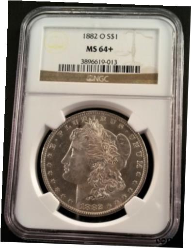  アンティークコイン コイン 金貨 銀貨  Blue Chip Quality 1882-O Morgan Silver Dollar PCGS MS64+ AL641