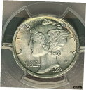 【極美品/品質保証書付】 アンティークコイン コイン 金貨 銀貨 [送料無料] 1923 Mercury Dime PCGS MS64FB 10c Silver Nice Toning
