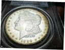 1896-P MORGAN PCGS 64-DMPL/CAMEO LOW POP-283 ゴールド/アンバー調エッジ1896-P MORGAN PCGS 64-DMPL/CAMEO LOW POP-283 gold/amber toning edges