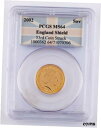 yɔi/iۏ؏tz AeB[NRC  2002 England Shield Gold Sovereign Graded by PCGS as MS-64 (53rd Coin Struck) [] #gct-wr-010649-921