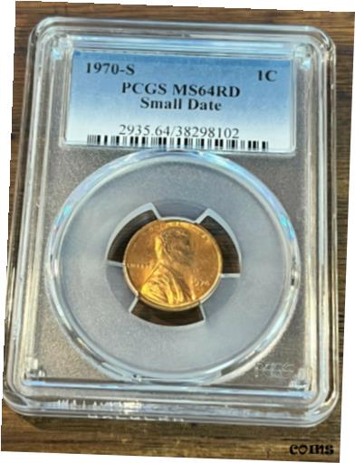 yɔi/iۏ؏tz AeB[NRC RC   [] 1970 - S LINCOLN CENT SMALL DATE PCGS MS64RD 38298102