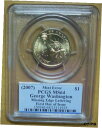 yɔi/iۏ؏tz AeB[NRC RC   [] 2007 GEORGE WASHINGTON MISSING EDGE LETTERING, PCGS MS-64 FIRST DAY OF ISSUE