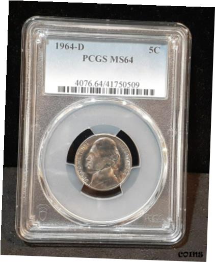 ڶ/ʼݾڽա ƥ    [̵] 1964-D JEFFERSON NICKEL PCGS MS64 - 0509