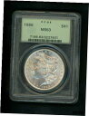  アンティークコイン コイン 金貨 銀貨  1886 US Morgan Silver Dollar $1.00 $1 PCGS MS63 UNC Mostly White, Orig. Surfaces