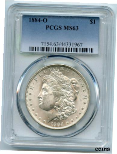 yɔi/iۏ؏tz AeB[NRC RC   [] 1884-O Morgan Silver Dollar PCGS MS63 Certified - New Orleans Mint - BT874