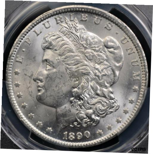 【極美品/品質保証書付】 アンティークコイン コイン 金貨 銀貨 [送料無料] 1890 O MORGAN DOLLAR PCGS MS63 LUSTROUS SILVER SATIN BETTER DATE GREAT GLOW