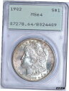 yɔi/iۏ؏tz AeB[NRC RC   [] 1902 Morgan Silver Dollar | PCGS Rattler MS64 | Better Date Morgan | PQ+++