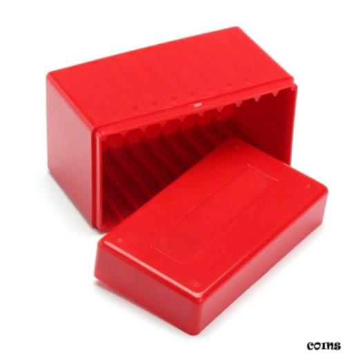 yɔi/iۏ؏tz AeB[NRC RC   [] 10pcs Coin Holder Slab Storage Box For NGC PCGS Heavy Duty Slotted Case Red