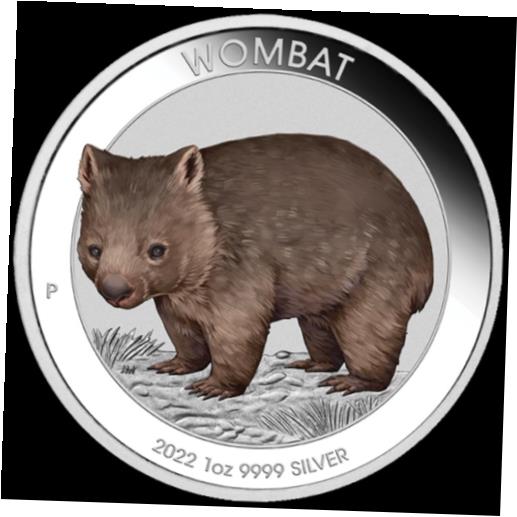 ڶ/ʼݾڽա ƥ    [̵] Australia 1oz Silver Wombat Color Colorful 2022 1oz Silver 9999 with Blister-