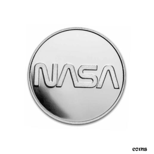 yɔi/iۏ؏tz AeB[NRC RC   [] NASA $10 1oz 999 Silver Mesa Grande Retro Worm Logo Silver Coin ST/BU-