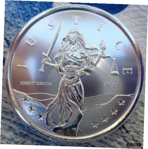  アンティークコイン コイン 金貨 銀貨  2021 Gibraltar LADY JUSTICE 1 pound silver BU coin .999 fine silver