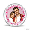刻印入りパーソナライズされたハッピーバレンタインデー シルバー コイン ギフト 999 純度 20GMHallmarked Personalised Happy Valentines Day Silver Coin Gift 999 Purity 20GM