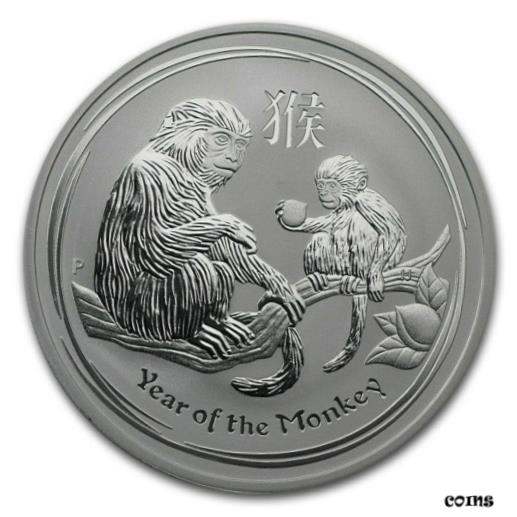 ڶ/ʼݾڽա ƥ    [̵] Perth Mint Australia $1 Dollar Lunar Series II Monkey 2016 1 oz .999 Silver Coin