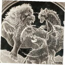 【極美品/品質保証書付】 アンティークコイン コイン 金貨 銀貨 送料無料 2022 APEX Predators Lion fending off Hyenas 1 oz .999 Silver 1 coin New Series