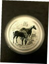 2014 - Year of the Horse($1)-(1 oz )- コインインカプセル (1 個)1 オンス 999 シルバー2014 -Year of...