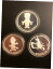 ڶ/ʼݾڽա ƥ    [̵] 1990 Warner Brothers 50th Anniversary,1 Oz 999 Silver Proof 3 Coin Set, Rare!!!