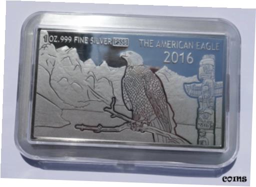 ڶ/ʼݾڽա ƥ    [̵] 2016 Fiji $1 American Eagle Unique 3D Coin 1 Oz Silver 999 Proof Coin Bar Dollar