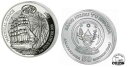  アンティークコイン コイン 金貨 銀貨  Rwanda 50 RWF Nautical Ounce Sedov 2021 Silver 1 OZ 999 * PROOF * Encapsulated-