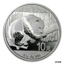 中国 10 元パンダ 2016 30 グラム グラム .999 銀貨China 10 Yuan Panda 2016 30 g gram .999 Silver Coin