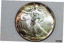 【極美品/品質保証書付】 アンティークコイン コイン 金貨 銀貨 [送料無料] 1988 RAINBOW TONED American $1 Silver Eagle 1 oz. Fine 999 Grade MS (SE-1988-25)