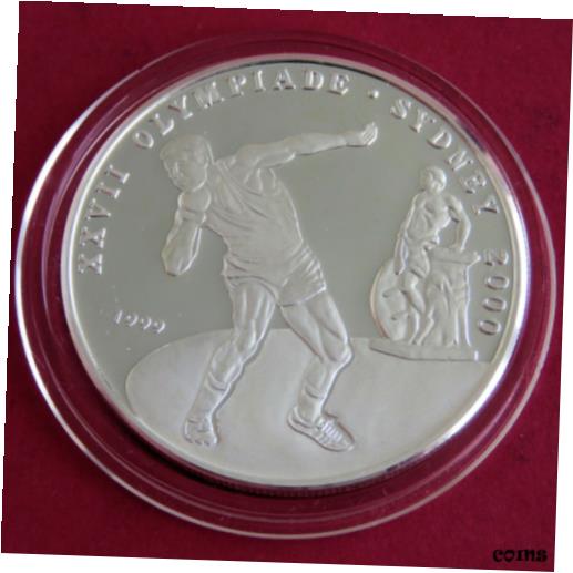  アンティークコイン コイン 金貨 銀貨  CONGO 1999 SYDNEY 2000 OLYMPIC GAMES 1000 FRANCS .999 SILVER PROOF