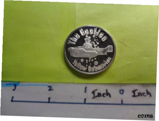 ڶ/ʼݾڽա ƥ    [̵] BEATLES YELLOW SUBMARINE ALBUM 1999 VINTAGE VERY RARE 999 SILVER COIN FEW SEEN