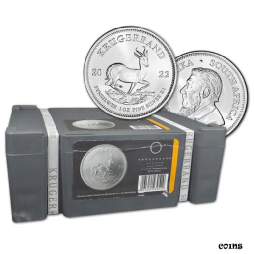ڶ/ʼݾڽա ƥ  2022 South Africa Silver Krugerrand 1 oz 1 Rand - BU Sealed 500 Coin Box [̵] #scf-wr-010841-23