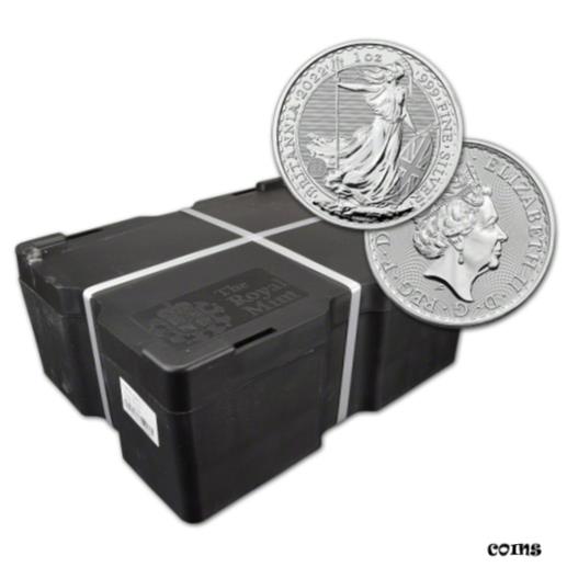 ڶ/ʼݾڽա ƥ  2022 Great Britain Silver Britannia ?2 - 1 oz - BU - Sealed 500 Coin Monster Box [̵] #scf-wr-010842-385