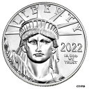 2022 1 オンス .9995 ファイン プラチナ アメリカン イーグル $100 コイン BU - 在庫あり2022 1 oz .9995 Fine Platinum American Eagle $100 Coin BU - In Stock(3)