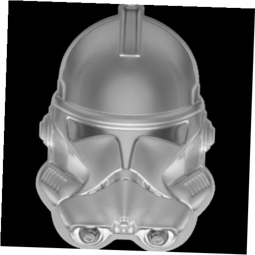 【極美品/品質保証書付】 アンティークコイン コイン 金貨 銀貨 送料無料 2021 Niue Star Wars Clone Trooper 3D Helmet 2 oz .999 Silver Coin ~ 5000 Minted