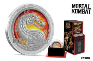 2020 ニウエ モータル コンバット 1 オンス .999 シルバー プルーフ コイン アーケード ボックス付き 新品2020 Niue Mortal Kombat 1 oz .999 Silver Proof Coin with Arcade Box SEALED NEW