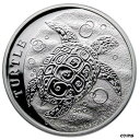 【極美品/品質保証書付】 アンティークコイン コイン 金貨 銀貨 [送料無料] 2021 Niue 1 oz Silver Hawksbill Turtle $2 Coin GEM BU