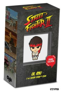 2021 ニウエ $2 ちびストリートファイター II リュウ 1 オンス シルバー プルーフ コイン ~2,000 ミント~2021 Niue $2 Chibi Street Fighter II Ryu 1 oz Silver Proof Coin ~2,000 Mintage~