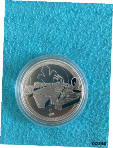 【極美品/品質保証書付】 アンティークコイン コイン 金貨 銀貨 [送料無料] 2021 NIUE Millennium Falcon NEW 1oz Silver Mintage 100,000 BU