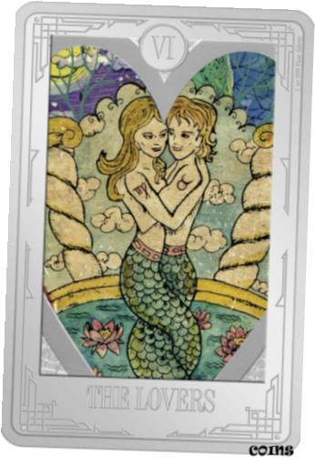 ڶ/ʼݾڽա ƥ    [̵] 2021 Niue Tarot Card: The Lovers 1 oz .999 Silver Coin (2,000 Mintage)