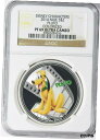 2014 ニウエ シルバー $2 カラー化されたディズニー キャラクター - 冥王星 NGC プルーフ-69 UC2014 Niue Silver $2 Colorized Disney Characters - Pluto NGC Proof-69 UC(3)