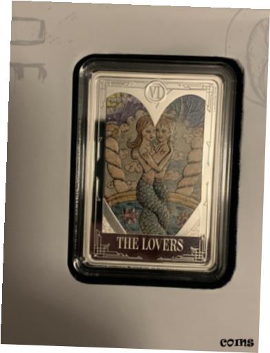 ڶ/ʼݾڽա ƥ    [̵] 2021 Niue Tarot Card: The Lovers 1 oz .999 Silver Coin Mintage Of 2000 Only