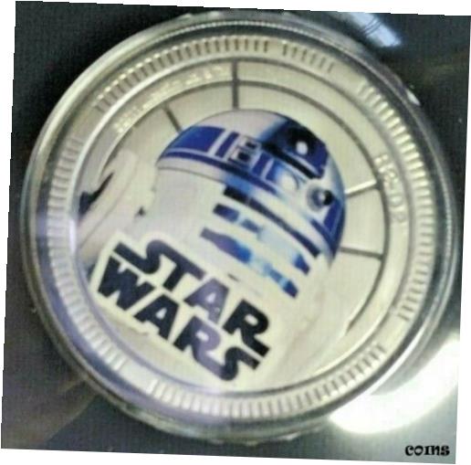 ڶ/ʼݾڽա ƥ    [̵] 2011 Niue Silver Plated $1 Star Wars Character Coin R2-D2 R2D2 New Sealed PLATED