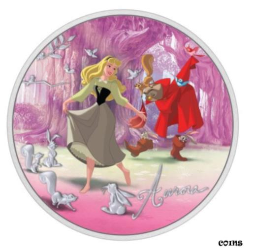 ڶ/ʼݾڽա ƥ    [̵] 2021 Disney Princess Aurora Sleeping Beauty 1 oz .999 proof coin OGP