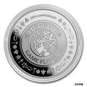 2022 ニウエ $2 遊戯王ゲームフリップ 1 オンス シルバー コイン 25 周年記念 BU カプセル入り2022 Niue $2 Yu-Gi-Oh! Game Flip 1 oz Silver Coin 25th Anniv BU in Capsule
