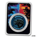 yɔi/iۏ؏tz AeB[NRC RC   [] 2021 Niue $2 Godzilla vs. Kong Godzilla Colorized 1 oz Silver Coin in TEP