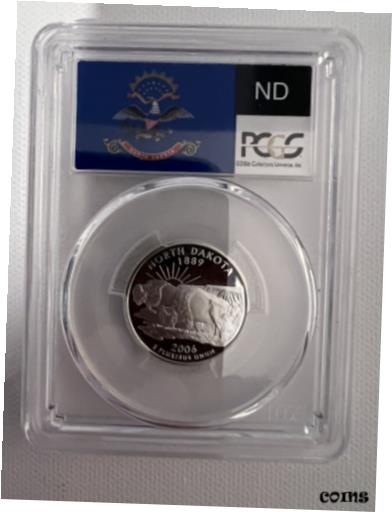 【極美品/品質保証書付】 アンティークコイン コイン 金貨 銀貨 [送料無料] 2006-S PCGS PR70 PROOF DCAM | Silver North Dakota Quarter 25c US Coin