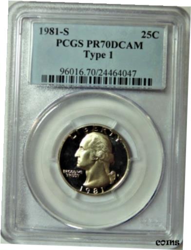 ڶ/ʼݾڽա ƥ    [̵] 1981-S WASHINGTON TYPE 1 QUARTER PCGS PR70DCAM (PRICED BELOW PCGS $60 LIST)