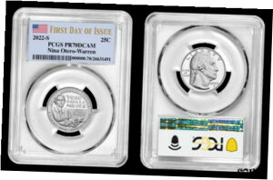 2022 S クラッド プルーフ アメリカ人女性ニーナ オテロ戦区 PCGS PR70DCAM 初日2022 S Clad Proof American Women Nina Otero-War Quarter PCGS PR70DCAM First Day