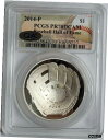 2014-P $1 野球殿堂入りプルーフ 1 ドル銀貨 PCGS PR70 DCAM w/QA2014-P $1 Baseball Hall of Fame Proof One Dollar Silver Coin PCGS PR70 DCAM w/QA