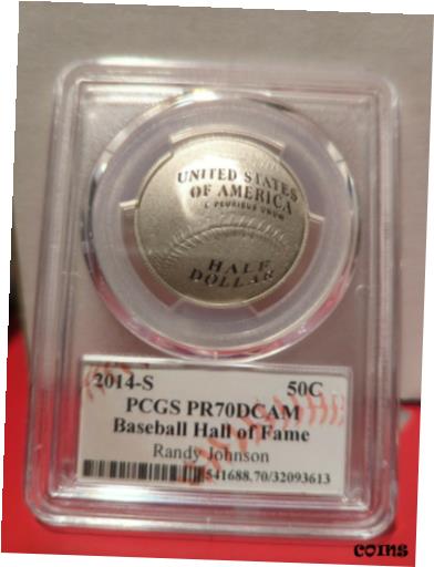 ڶ/ʼݾڽա ƥ    [̵] 2014-S Baseball Hall Of Fame PR70DCAM PCGS Half Dollar Randy Johnson Signed