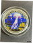 2001 パラオ共和国 $5 シルバーカラーコイン 海洋生物保護クラゲ2001 Republic of Palau $5 Silver Colorized Coin Marine Life Protection Jellyfish 70,000円