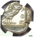 yɔi/iۏ؏tz AeB[NRC d Athens Greece Athena Owl Tetradrachm Coin 440-404 BC. Certified NGC MS (UNC) [] #oct-wr-010888-166